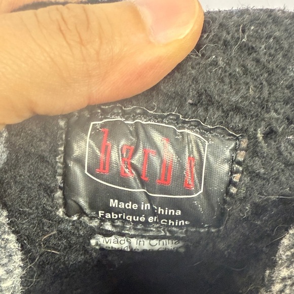 Barbo Gray Suede Leather Fur-Trim Lace-Up Winter Ankle High Boots Metal Cleats - Picture 6 of 14